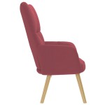 vidaXL Scaun de relaxare, roșu vin, material textil vidaXL Scaun de relaxare, roșu vin, material textil