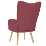 vidaXL Scaun de relaxare, roșu vin, material textil vidaXL Scaun de relaxare, roșu vin, material textil