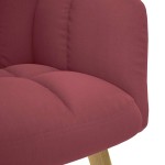 vidaXL Scaun de relaxare, roșu vin, material textil vidaXL Scaun de relaxare, roșu vin, material textil