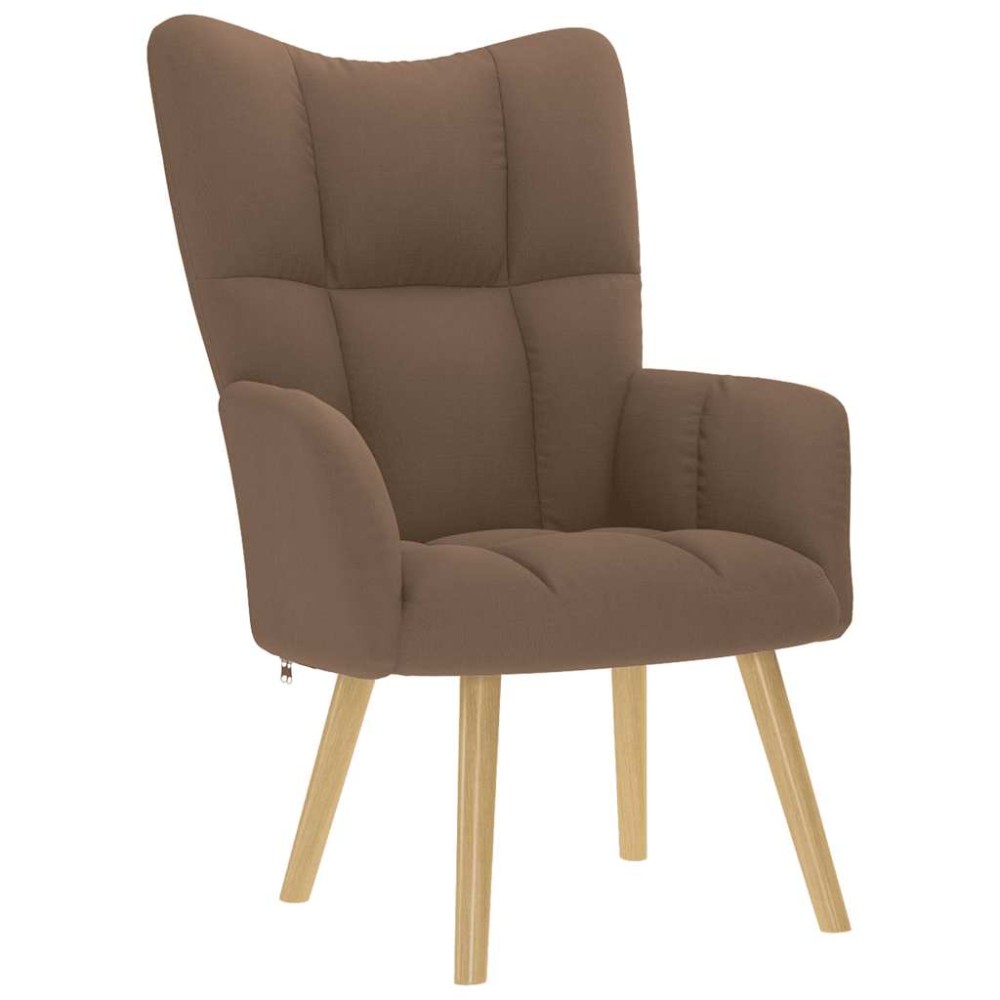 vidaXL Scaun de relaxare, maro, material textil