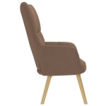 vidaXL Scaun de relaxare, maro, material textil vidaXL Scaun de relaxare, maro, material textil