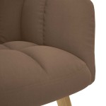 vidaXL Scaun de relaxare, maro, material textil vidaXL Scaun de relaxare, maro, material textil