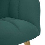 vidaXL Scaun de relaxare, verde închis, material textil