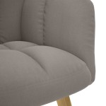 vidaXL Scaun de relaxare, gri taupe, material textil