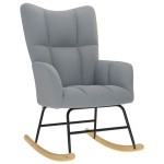 vidaXL Scaun balansoar, gri deschis, material textil vidaXL Scaun balansoar, gri deschis, material textil