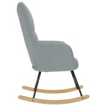 vidaXL Scaun balansoar, gri deschis, material textil vidaXL Scaun balansoar, gri deschis, material textil