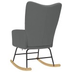 vidaXL Scaun balansoar, gri închis, material textil vidaXL Scaun balansoar, gri închis, material textil