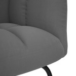 vidaXL Scaun balansoar, gri închis, material textil vidaXL Scaun balansoar, gri închis, material textil