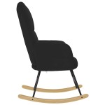 vidaXL Scaun balansoar, negru, material textil vidaXL Scaun balansoar, negru, material textil