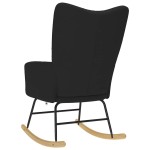 vidaXL Scaun balansoar, negru, material textil vidaXL Scaun balansoar, negru, material textil