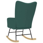 vidaXL Scaun balansoar, verde închis, material textil vidaXL Scaun balansoar, verde închis, material textil