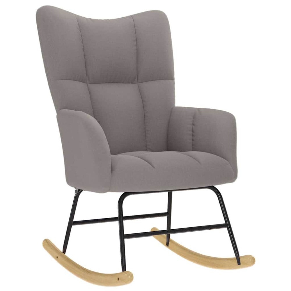 vidaXL Scaun balansoar, gri taupe, material textil