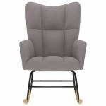 vidaXL Scaun balansoar, gri taupe, material textil vidaXL Scaun balansoar, gri taupe, material textil