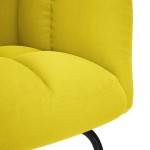 vidaXL Scaun balansoar din material galben deschis vidaXL Scaun balansoar din material galben deschis