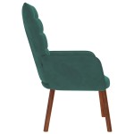 vidaXL Scaun de relaxare, verde închis, catifea vidaXL Scaun de relaxare, verde închis, catifea