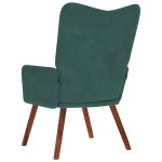 vidaXL Scaun de relaxare, verde închis, catifea vidaXL Scaun de relaxare, verde închis, catifea