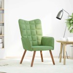 vidaXL Scaun de relaxare, verde deschis, catifea vidaXL Scaun de relaxare, verde deschis, catifea
