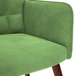 vidaXL Scaun de relaxare, verde deschis, catifea vidaXL Scaun de relaxare, verde deschis, catifea
