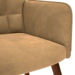 vidaXL Scaun de relaxare, maro, catifea vidaXL Scaun de relaxare, maro, catifea