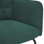 vidaXL Scaun balansoar, verde închis, catifea vidaXL Scaun balansoar, verde închis, catifea