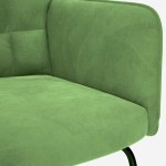 vidaXL Scaun balansoar, verde deschis, catifea