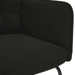 vidaXL Scaun balansoar, negru, catifea vidaXL Scaun balansoar, negru, catifea