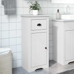vidaXL Dulap de baie „BODO” Alb 44x30x90 cm vidaXL Dulap de baie „BODO” Alb 44x30x90 cm