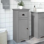vidaXL Dulap de baie „BODO” Gri 44x30x90 cm vidaXL Dulap de baie „BODO” Gri 44x30x90 cm