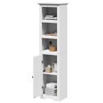 vidaXL Dulap de baie „BODO” Alb 44x30x160 cm vidaXL Dulap de baie „BODO” Alb 44x30x160 cm