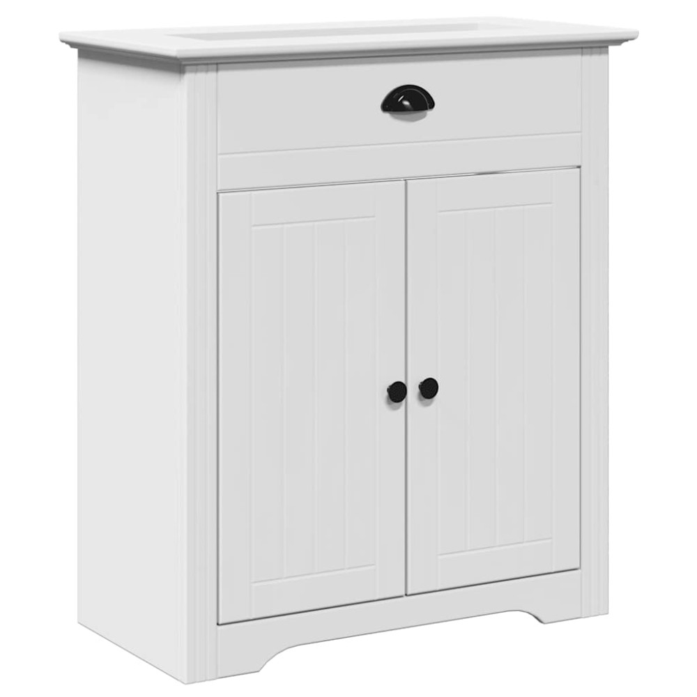 vidaXL Dulap pentru chiuvetă de baie „BODO” Alb 70x35x80 cm