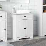 vidaXL Dulap pentru chiuvetă de baie „BODO” Alb 70x35x80 cm vidaXL Dulap pentru chiuvetă de baie „BODO” Alb 70x35x80 cm