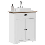 vidaXL Dulap pentru chiuvetă de baie „BODO” alb și maro 70x35x80 cm vidaXL Dulap pentru chiuvetă de baie „BODO” alb și maro 70x35x80 cm