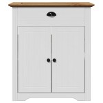 vidaXL Dulap pentru chiuvetă de baie „BODO” alb și maro 70x35x80 cm vidaXL Dulap pentru chiuvetă de baie „BODO” alb și maro 70x35x80 cm