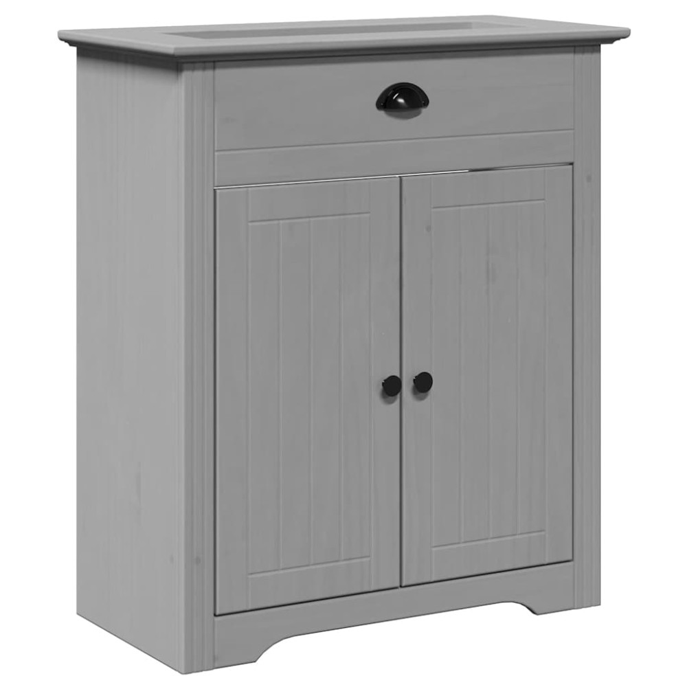 vidaXL Dulap pentru chiuvetă de baie „BODO” gri 70x35x80 cm
