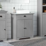 vidaXL Dulap pentru chiuvetă de baie „BODO” gri 70x35x80 cm vidaXL Dulap pentru chiuvetă de baie „BODO” gri 70x35x80 cm