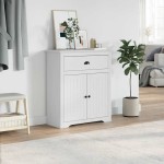 vidaXL Dulap de hol „BODO” Alb 80x35x90 cm vidaXL Dulap de hol „BODO” Alb 80x35x90 cm