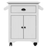 vidaXL Cărucior de bucătărie „BODO” Alb 72x45x80 cm vidaXL Cărucior de bucătărie „BODO” Alb 72x45x80 cm