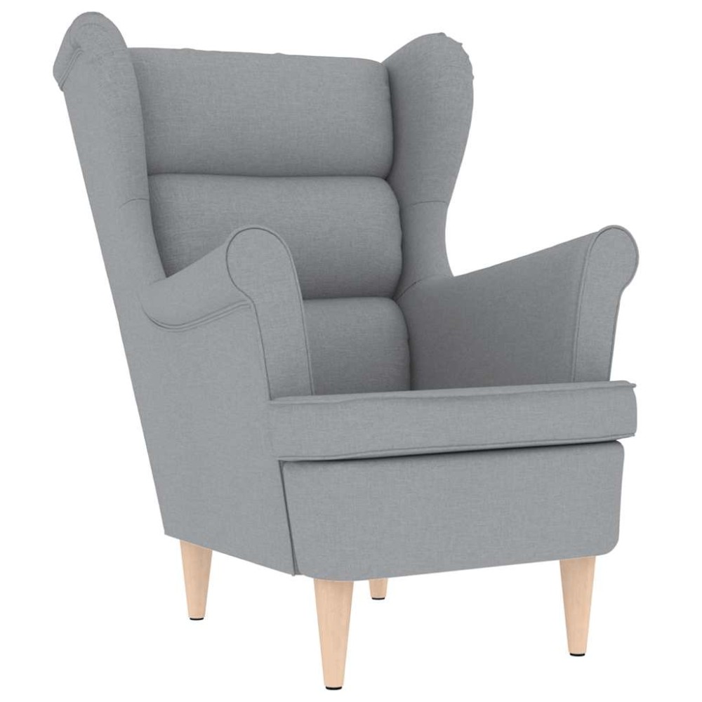 vidaXL Fotoliu, gri deschis, 74x84x100 cm, textil