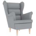 vidaXL Fotoliu, gri deschis, 74x84x100 cm, textil vidaXL Fotoliu, gri deschis, 74x84x100 cm, textil