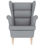 vidaXL Fotoliu, gri deschis, 74x84x100 cm, textil vidaXL Fotoliu, gri deschis, 74x84x100 cm, textil