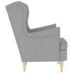 vidaXL Fotoliu, gri deschis, 74x84x100 cm, textil vidaXL Fotoliu, gri deschis, 74x84x100 cm, textil