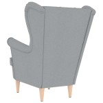 vidaXL Fotoliu, gri deschis, 74x84x100 cm, textil vidaXL Fotoliu, gri deschis, 74x84x100 cm, textil