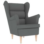 vidaXL Fotoliu, gri închis, 74x84x100 cm, textil vidaXL Fotoliu, gri închis, 74x84x100 cm, textil