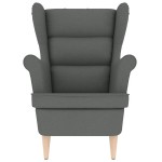 vidaXL Fotoliu, gri închis, 74x84x100 cm, textil vidaXL Fotoliu, gri închis, 74x84x100 cm, textil