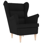 vidaXL Fotoliu, negru, 74x84x100 cm, textil vidaXL Fotoliu, negru, 74x84x100 cm, textil