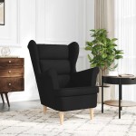 vidaXL Fotoliu, negru, 74x84x100 cm, textil vidaXL Fotoliu, negru, 74x84x100 cm, textil