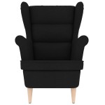 vidaXL Fotoliu, negru, 74x84x100 cm, textil vidaXL Fotoliu, negru, 74x84x100 cm, textil