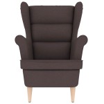 vidaXL Fotoliu, maro închis, 74x84x100 cm, textil vidaXL Fotoliu, maro închis, 74x84x100 cm, textil