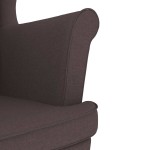 vidaXL Fotoliu, maro închis, 74x84x100 cm, textil vidaXL Fotoliu, maro închis, 74x84x100 cm, textil