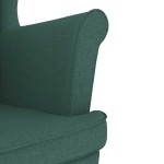 vidaXL Fotoliu, verde închis, 74x84x100 cm, textil